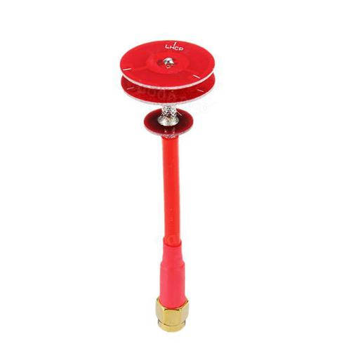 Realacc 5.8G 5dBi Omni Directional FPV Pagoda Antenna LHCP RP-SMA (RED) [1140659-LH-R-RP]